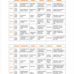 Very Good Free Sample Healthy Meal Plan Templates In Weekly