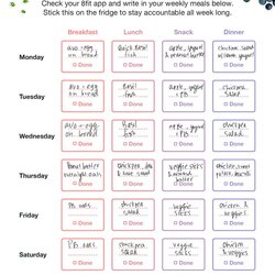 Printable Weekly Meal Planner Template And Grocery List Plan Healthy Eating Plans Diet Filled Board Prep