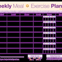 Weekly Meal Exercise Planner