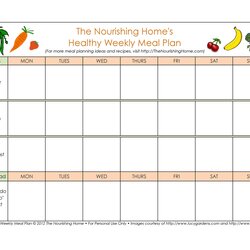 Superlative Weekly Meal Planning Templates Plan Template Planner Family Time Dietary Kb