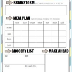 Super Meal Planning Help Printable Healthy Meals To Cook No