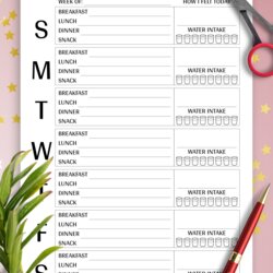 Fine Download Printable Weekly Meal Plan Template Templates Planner Planners Save