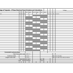 Panel Schedule Templates Excel Word Template