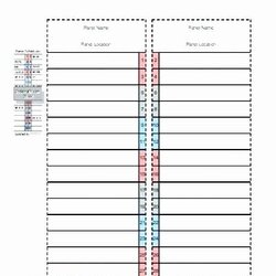 Fine Panel Schedule Template Excel Elegant Siemens Electrical Label Breaker Printable Labels Box