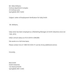 Worthy Verification Of Employment Sample Letter For Your Needs
