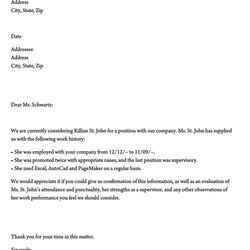 Admirable Employment Verification Letter Samples Free Templates Format Form
