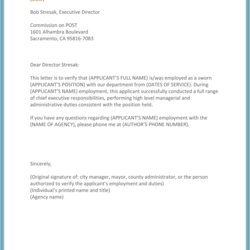 Out Of This World Template Employment Verification Letter Seven Features