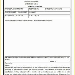 General Contractor Contract Template Free Of Proposal Word Templates Format Sample Agreement Subcontractor