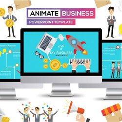 Top Animated Templates With Interactive Flows Business Presentation Animate Template Slides Elements Cool