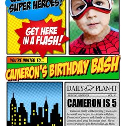 The Highest Quality Free Superhero Invitation Templates Birthday Invitations Party Super Hero Wording