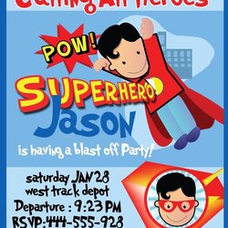 Great Superhero Birthday Party Invitations Templates Free Home In Invitation Superman