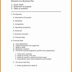 Supreme Business Plan Template Mt Home Arts