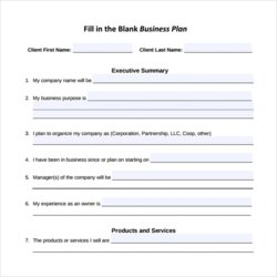 High Quality Business Plan Template Free Word Doc In
