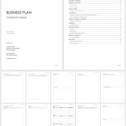 Business Plan Template Free Word Document Simple