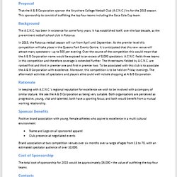 Preeminent Sponsorship Proposal Template Blue Layouts