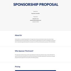 Exceptional Sponsorship Proposal Templates Free Downloads Template Basic Word Doc Simple Docs Google
