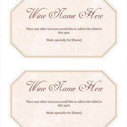 Excellent Printable Label Template For Word Templates Free Wine