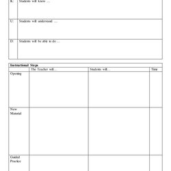 Very Good Lesson Plan Template Download In Word Or Top Hat Free