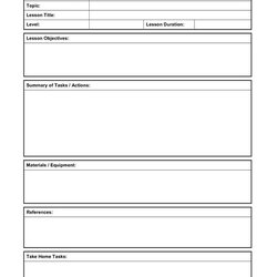Lesson Plan Template Teaching Ideas Format Daily Templates Free