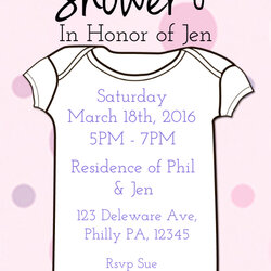 Marvelous Baby Shower Template Flyer Ts