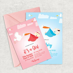 Super Baby Shower Flyer Template By Cart