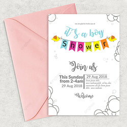 Exceptional Baby Shower Flyer Template Download On Premium