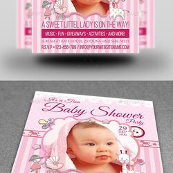 Out Of This World Baby Shower Flyer Template Easy And Editable