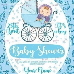 Superb Baby Shower Flyer Template Flyers