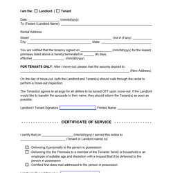 Fine Free Lease Termination Letter Day Notice To Quit Word Tenancy Tenant Agreement Eviction Renter