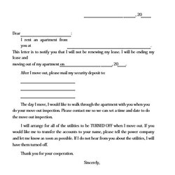 Magnificent Lease Termination Letter Example For Doc And Word Simple