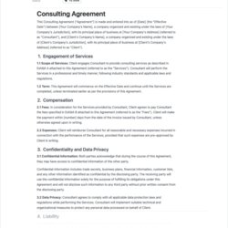 Capital Consulting Agreement Template Free To Use Preview Min