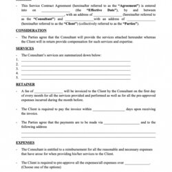 Matchless Free Consulting Agreement Template