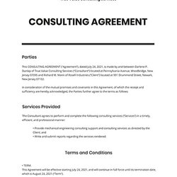 Exceptional Simple Consulting Agreement Template Google Docs Word Apple Pages Copy Free
