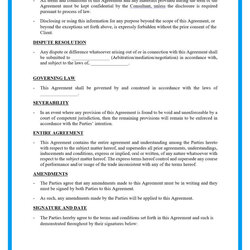 Peerless Free Consulting Agreement Template Contracts Previous