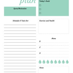 High Quality Free Printable Plan With Schedule List Download Planner Template