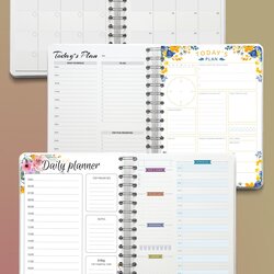 Spiffing Daily Planner Printable Hourly Schedule Template