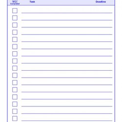 Marvelous List Template Business Printable Daily Calendar Templates Word Weekly Lists Checklist Task Work