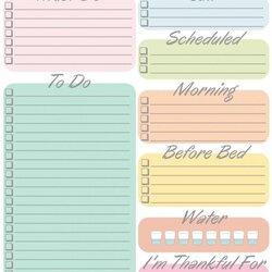 Perfect List Template Daily Calendar Printable Excel Monthly Spreadsheet Planner Task Incredible Cute