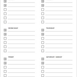 Magnificent To Do List Daily Task Templates Template Printable Lists Planner Checklist Excel Things
