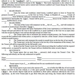 Capital House Rental Agreement Template Rent