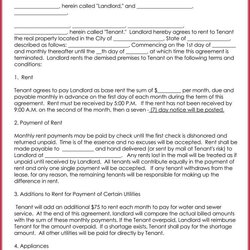 House Rental Agreement Form Free Download Simple But Important Lease Write Ah Sample Amp Templates Perfect