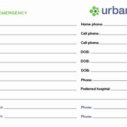 Worthy Emergency Contact Card Template In Sheet Nanny Contacts Babysitter Childcare Babysitters