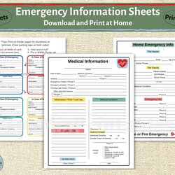 Eminent Emergency Contact Card Template