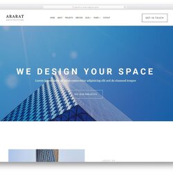 Sublime Best Free Simple Website Templates For All Famous Niches Ararat Architecture