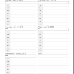 All Templates Weekly Lesson Plan Template