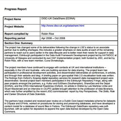 Superior Free Progress Report Templates Excel Formats