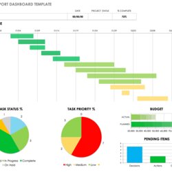 Spiffing Weekly Progress Report Template Project Management Dashboard