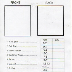 Spiffing Printable Shirt Order Form Template Charlotte Clergy Coalition Blank Templates Shirts Sample Boat