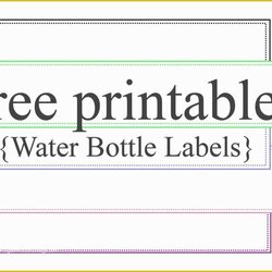 Legit Free Water Bottle Label Template Of Labels Templates Printable Custom