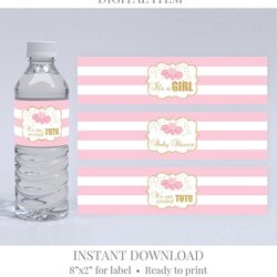 Water Bottle Label Template Free Bottles Simple Inspirations